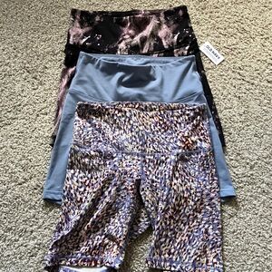Old Navy 3 Powerpress High-rise Small Petite Bike short Go-dry BUNDLE Lot